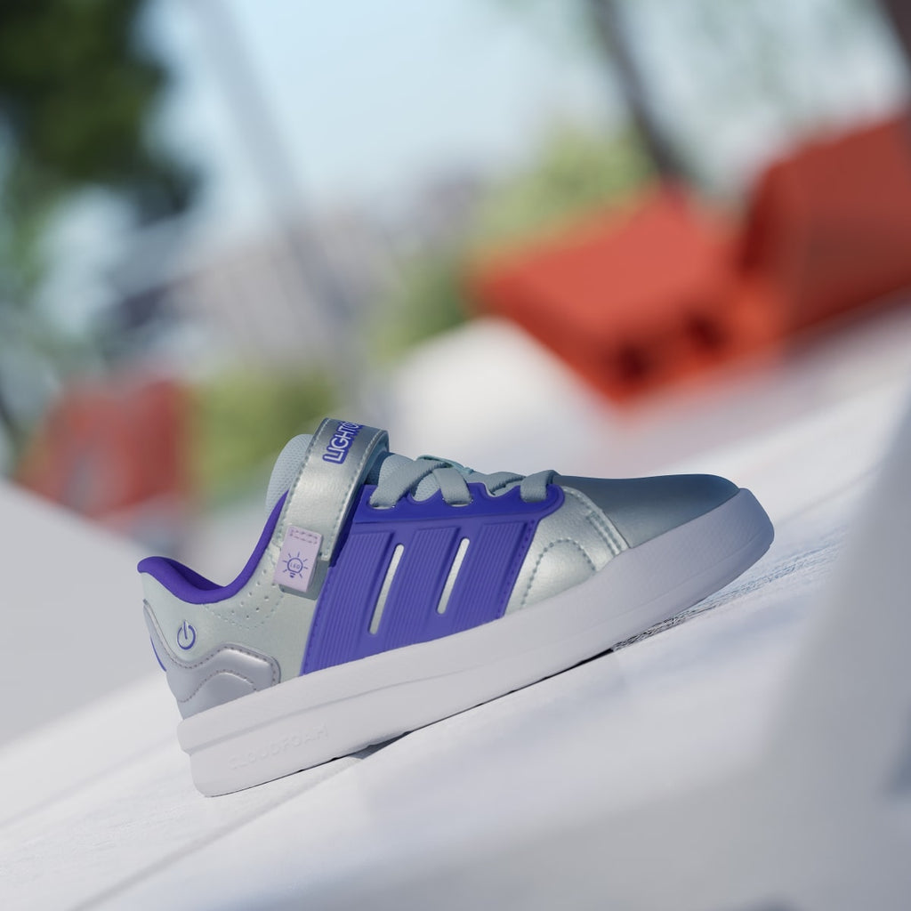 Adidas Kids' LIGHTORAMA COURT SHOES CHILDREN - Halo Mint / Solar Purple / Ice Lavender - Image 3