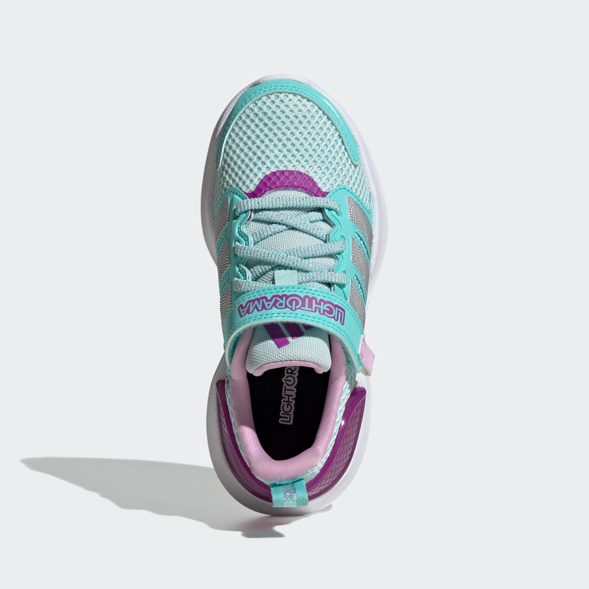 Adidas Kids' LIGHTORAMA RUNNER SHOES CHILDREN - Halo Mint / Silver Metallic / Flash Aqua - Image 3
