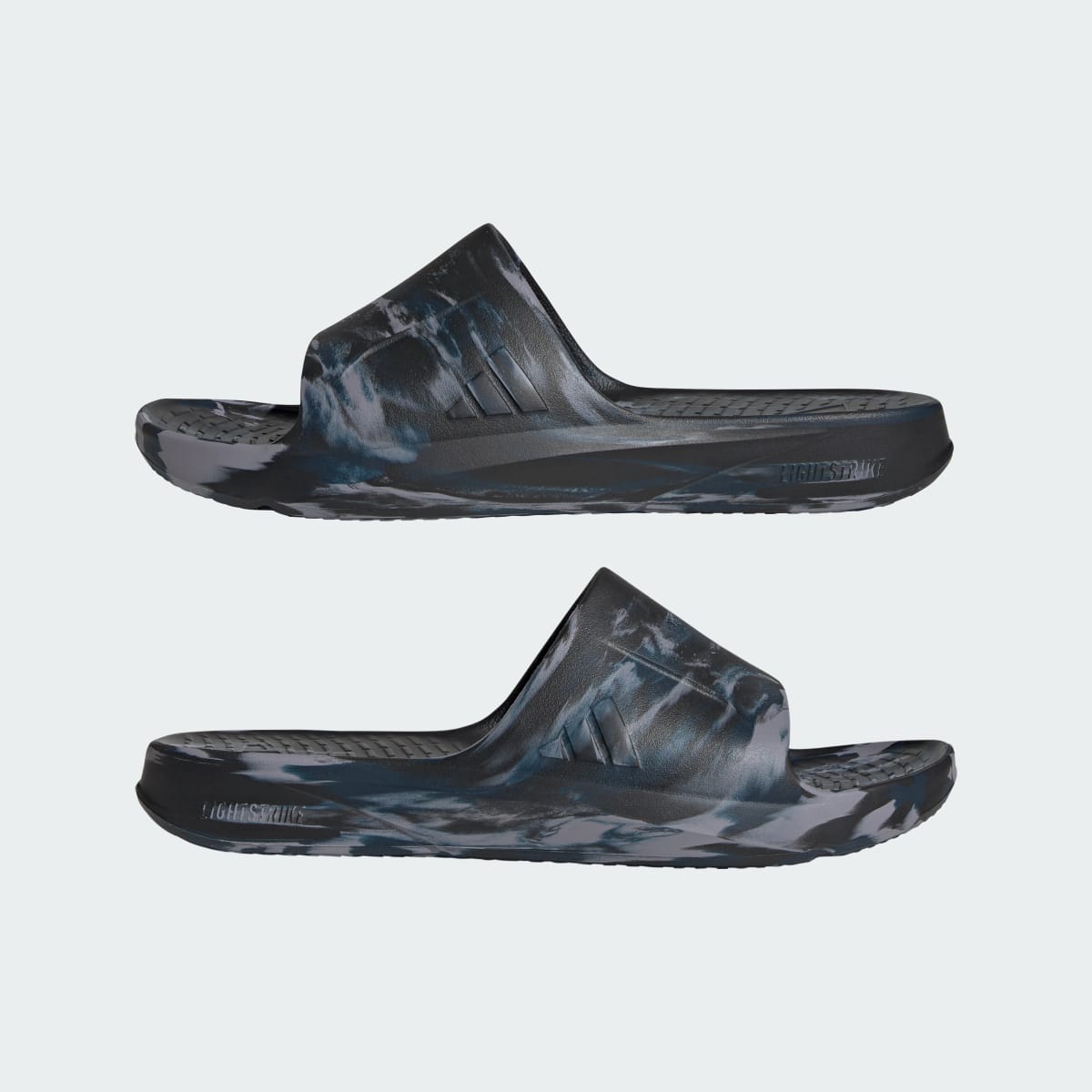 Adidas Men's LIGHTSHIFT SLIDES - Core Black / Aurora Ink / Slate - Image 8