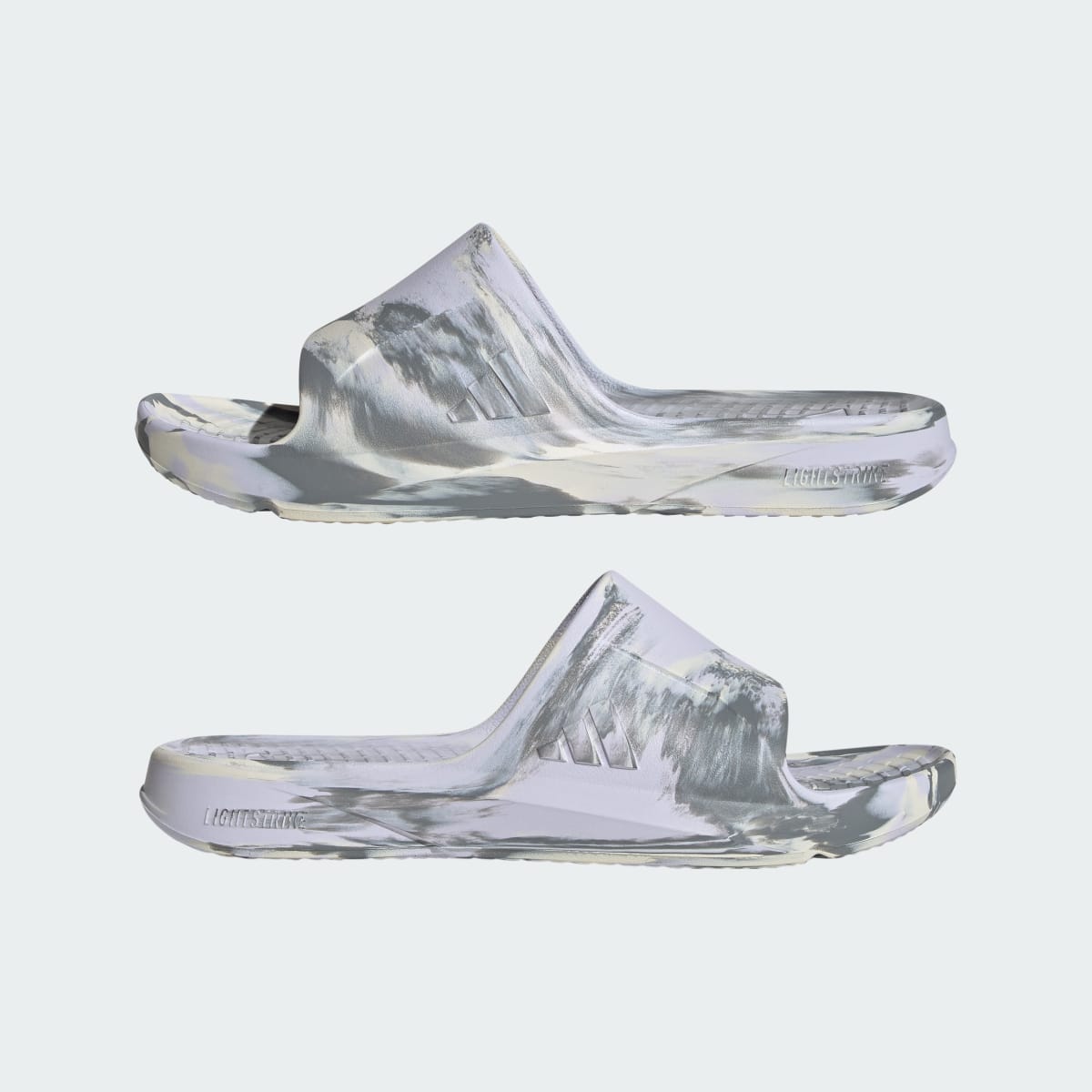 Adidas Men's LIGHTSHIFT SLIDES - Frozen Purple / Chalk White / Grey - Image 8