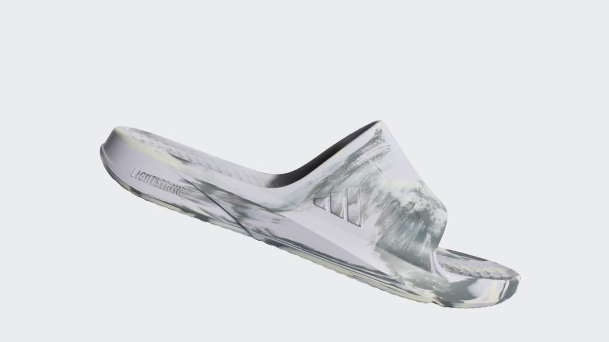 Adidas Women's LIGHTSHIFT SLIDES - Frozen Purple / Chalk White / Grey - Image 2