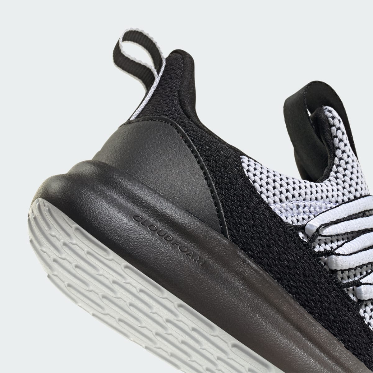 Adidas Kids' LITE RACER ADAPT 7.0 SHOES KIDS WIDES - Cloud White / Core Black / Cloud White - Image 7