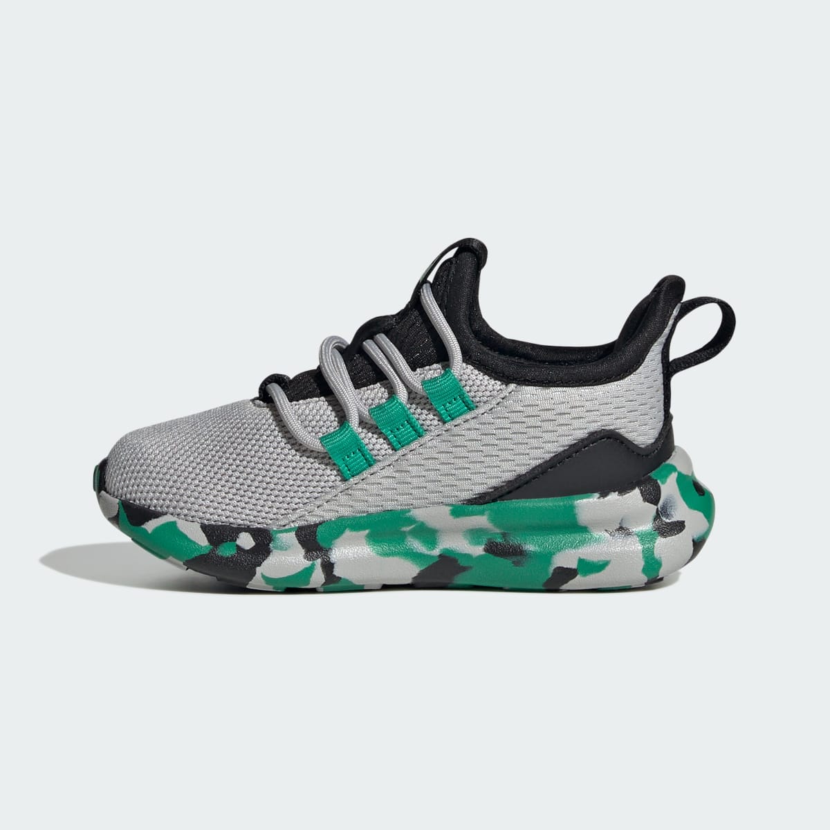 Adidas Kids' LITE RACER ADAPT 8.0 SHOES INFANTS - Grey Two / Court Green / Core Black - Image 6