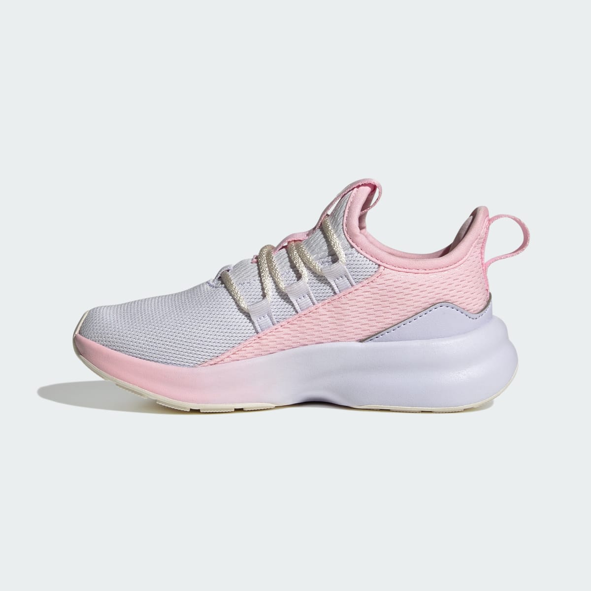 Adidas Kids' LITE RACER ADAPT 8.0 SHOES KIDS - Frozen Purple / Clear Pink / Core White - Image 6