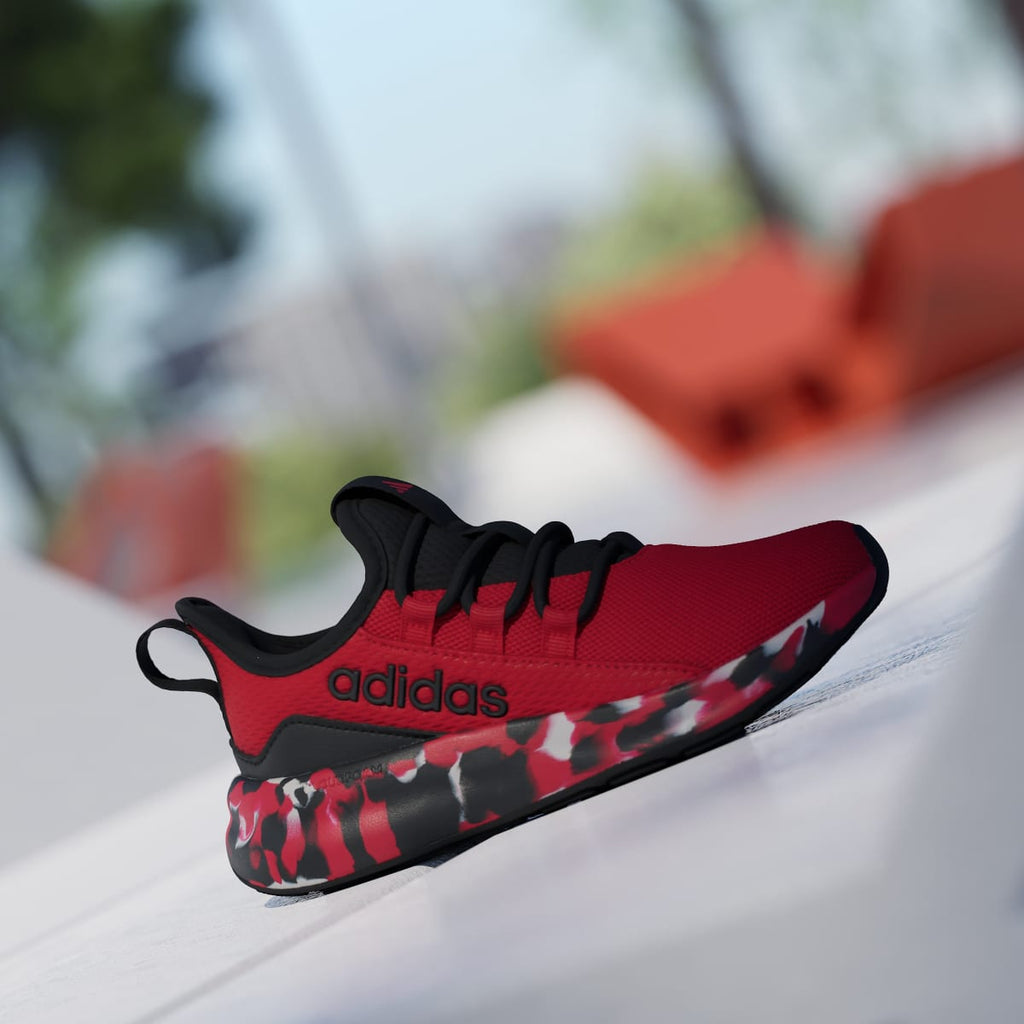 Adidas Kids' LITE RACER ADAPT 8.0 SHOES KIDS - Better Scarlet / Core Black / Grey One - Image 3