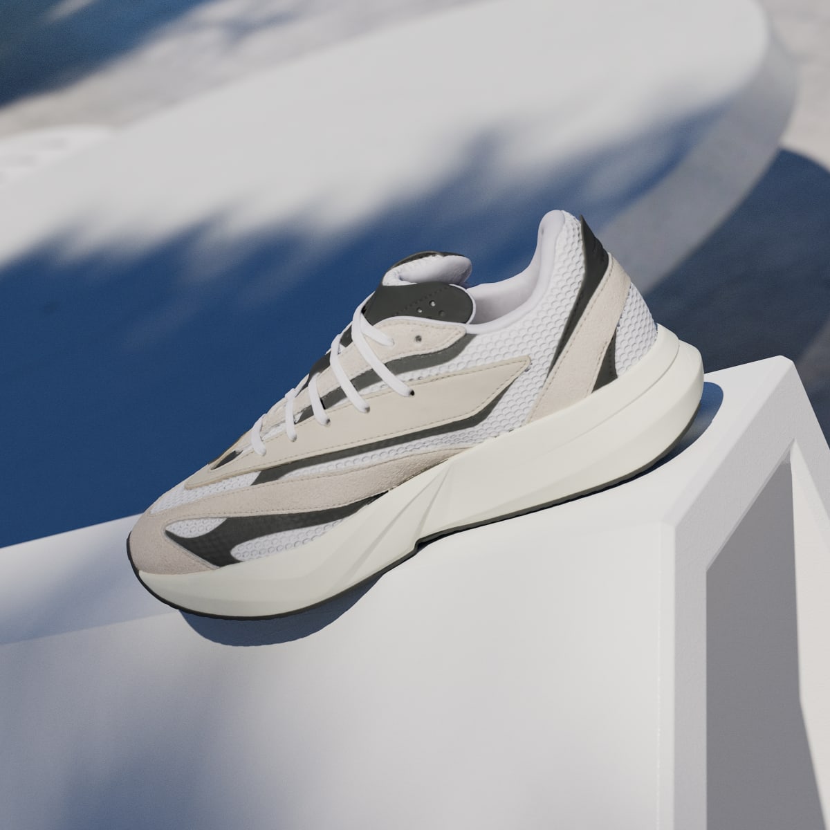Adidas Men's Lightblaze Shoes - Alumina / Core Black / Cloud White - Image 7
