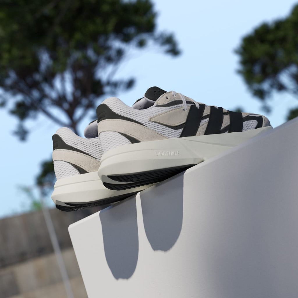 Adidas Men's Lightblaze Shoes - Alumina / Core Black / Cloud White - Image 8