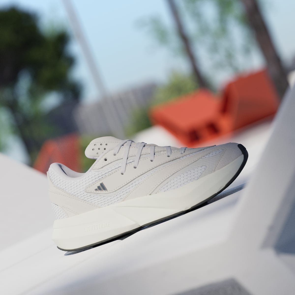 Adidas Women's Lightblaze Shoes - Crystal White / Cloud White / Grey One - Image 3