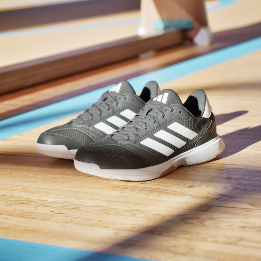 Adidas Men's Ligra 8 Indoor Shoes - Core Black / Cloud White / Cloud White - Image 8