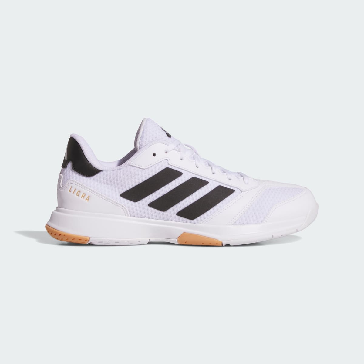 Adidas Women's Ligra 8 Indoor Shoes - Cloud White / Core Black / Cloud White - Image 1