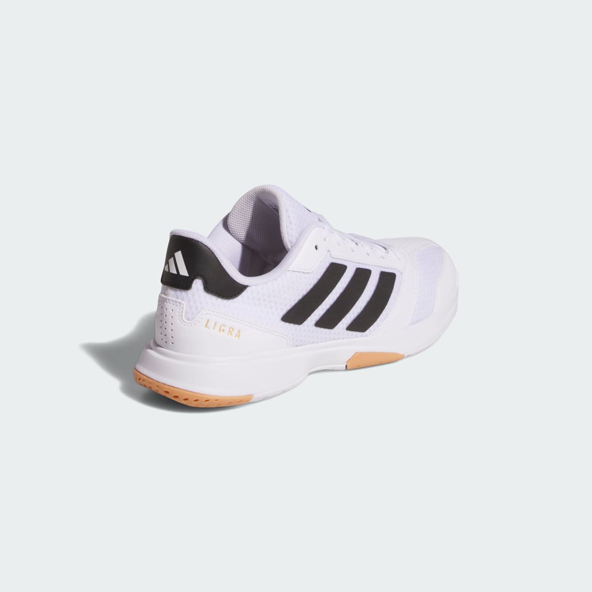 Adidas Women's Ligra 8 Indoor Shoes - Cloud White / Core Black / Cloud White - Image 5