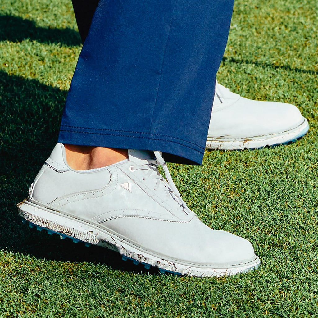 Adidas Men's MC70 SPIKELESS GOLF SHOES - Dash Grey / Halo Silver / Lucid Ray Blue - Image 12