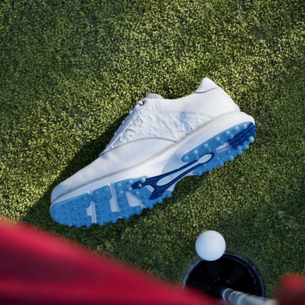 Adidas Men's MC70 SPIKELESS GOLF SHOES - Dash Grey / Halo Silver / Lucid Ray Blue - Image 7
