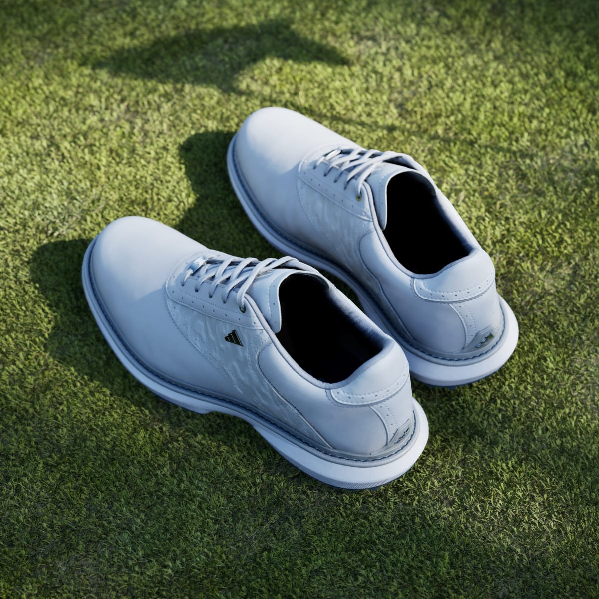 Adidas Men's MC70 SPIKELESS GOLF SHOES - Dash Grey / Halo Silver / Lucid Ray Blue - Image 8