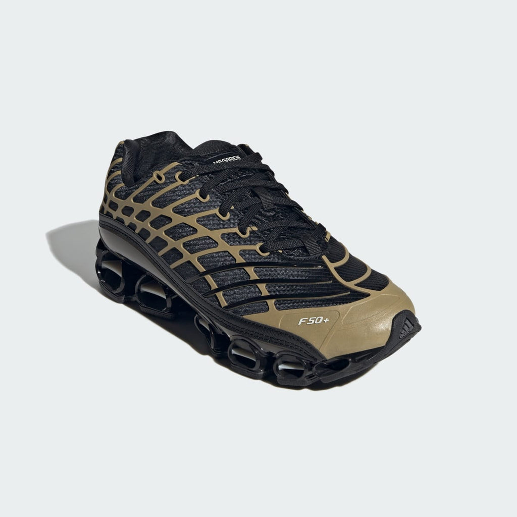 Adidas Men's MEGARIDE F50 SHOES - Core Black / Core Black / Thermal Chrome - Image 4
