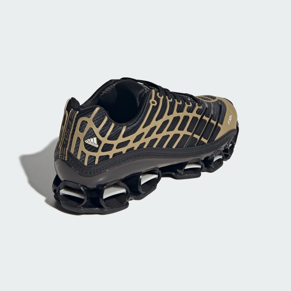 Adidas Men's MEGARIDE F50 SHOES - Core Black / Core Black / Thermal Chrome - Image 5