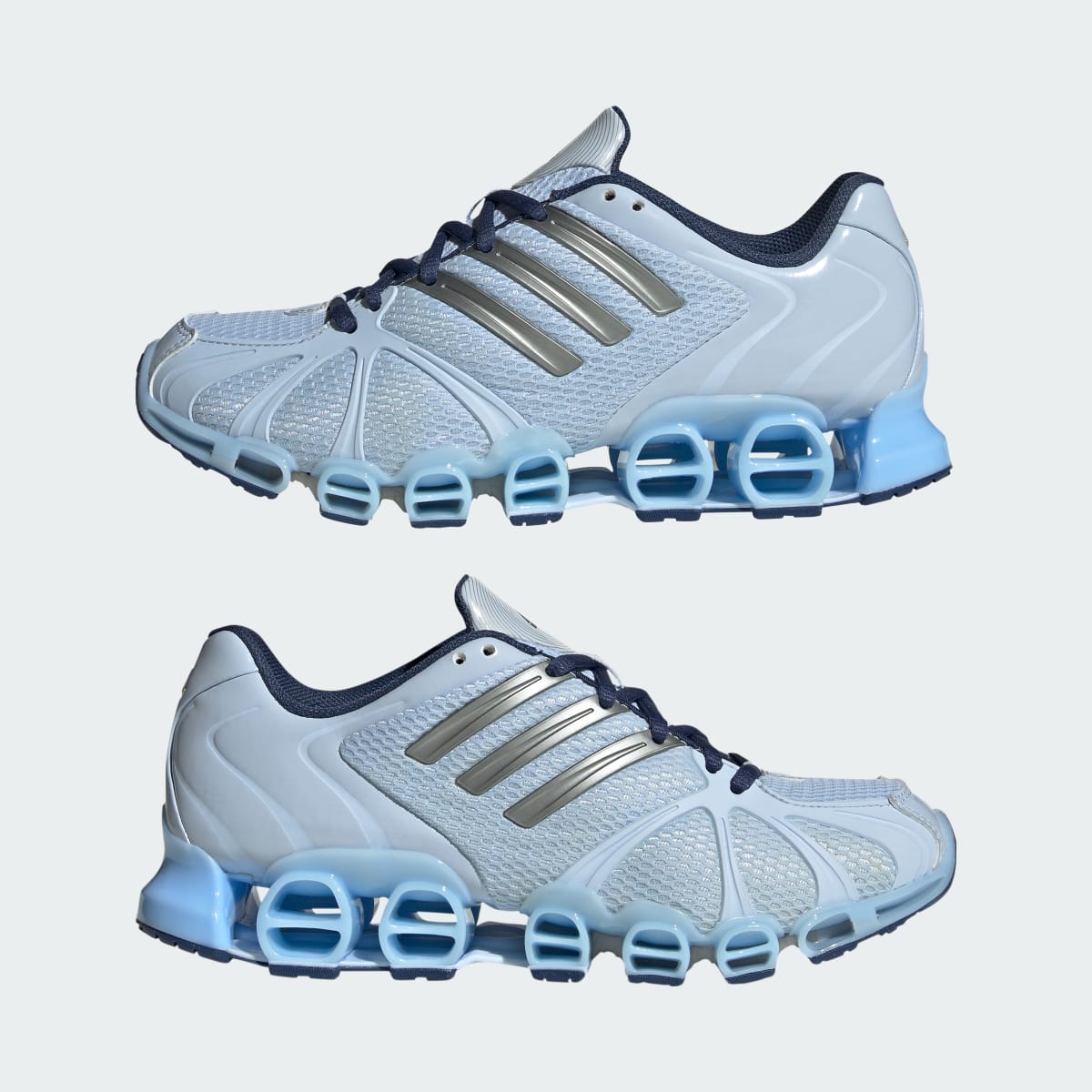 Adidas Women's MEGA GHOSTRIDE SHOES - Crystal Sky / Tech Grey Metallic / Crew Navy - Image 7