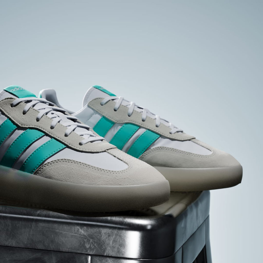 Adidas Men's MERCEDES - AMG PETRONAS FORMULA ONE TEAM BARREDA DECODE SHOES - Cloud White / Semi Mint Rush / Core White - Image 9