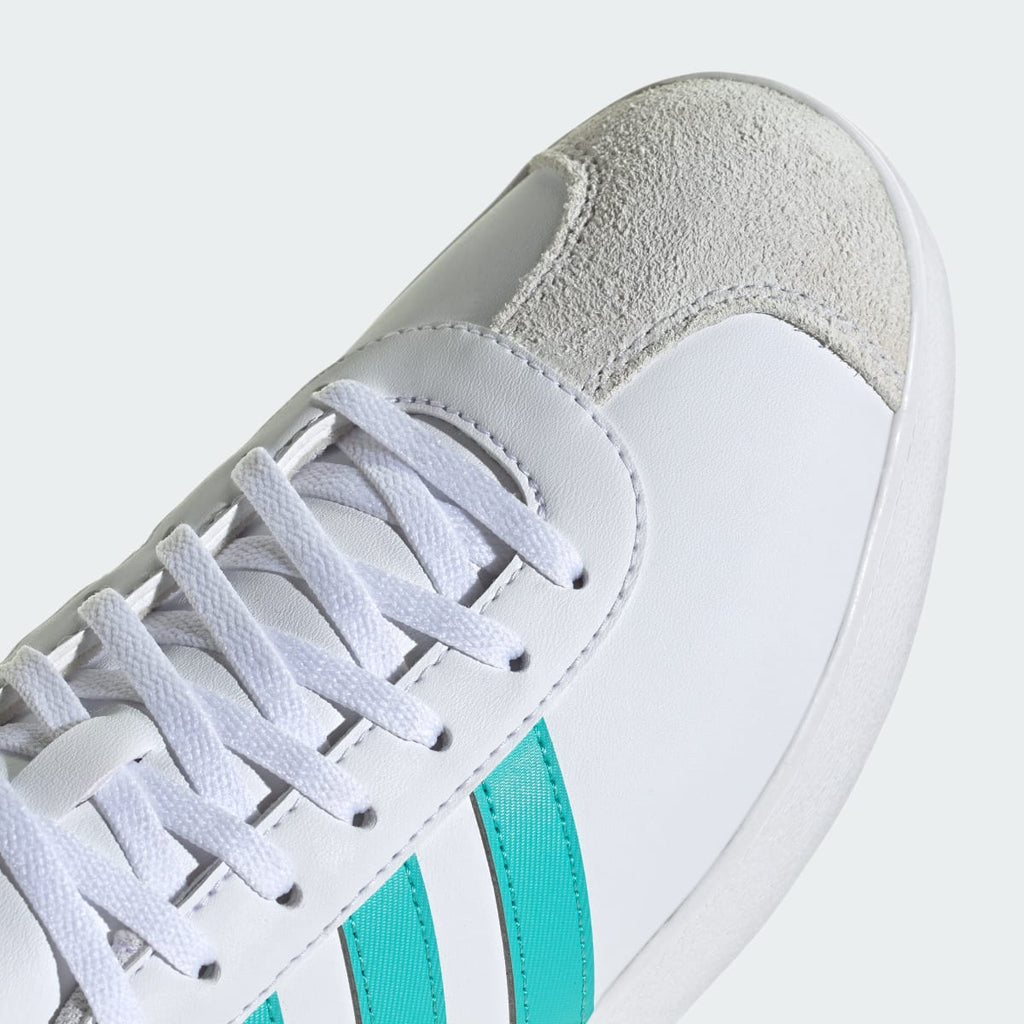 Adidas Men's MERCEDES - AMG PETRONAS FORMULA ONE TEAM VL COURT SHOES - Cloud White / Semi Mint Rush / Core Black - Image 8