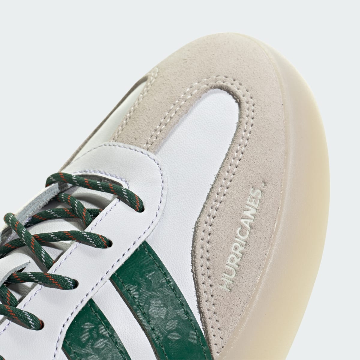 Adidas Men's MIAMI HURRICANES BARREDA DECODE SHOES - Cloud White / Dark Green / Collegiate Orange - Image 8