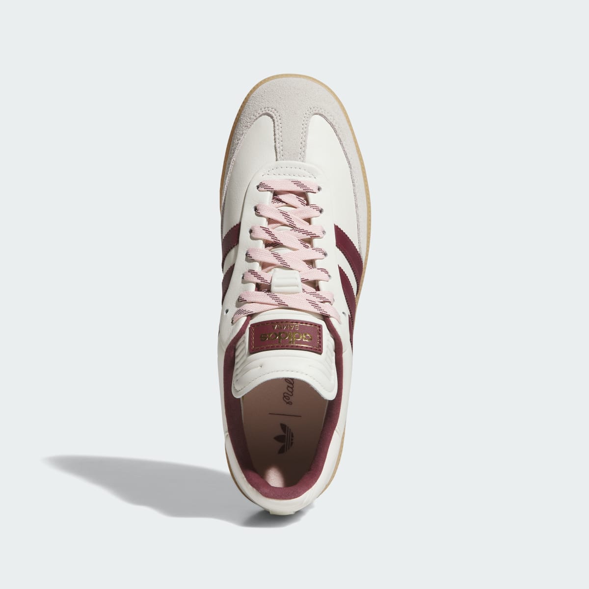 Adidas Men's Malbon Samba Spikeless Golf Shoes - Off White / Shadow Red / Gum - Image 2
