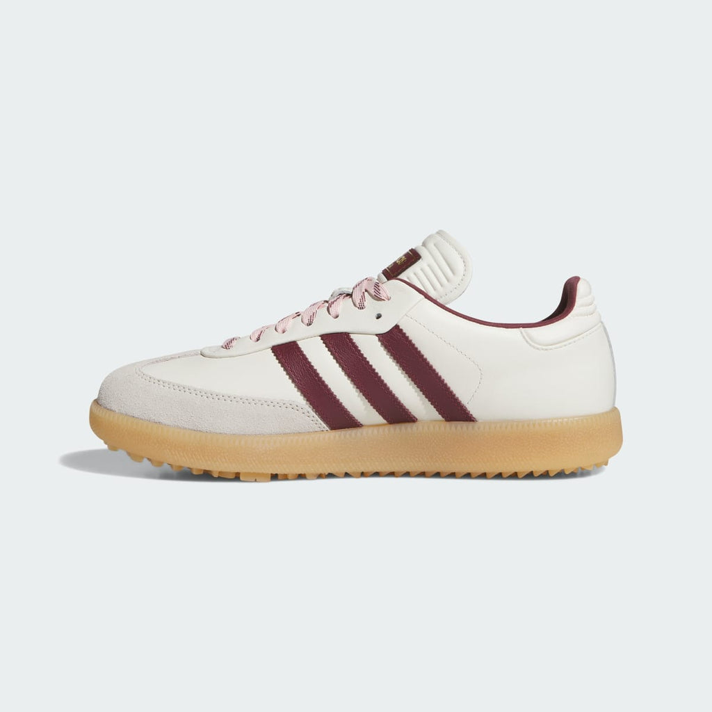 Adidas Men's Malbon Samba Spikeless Golf Shoes - Off White / Shadow Red / Gum - Image 6