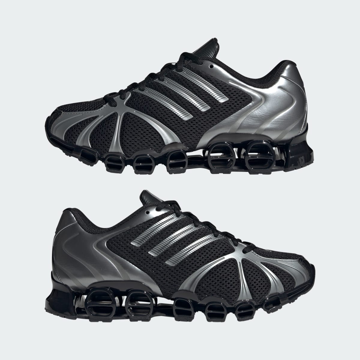 Adidas Women's Mega Ghostride Shoes - Core Black / Iron Metallic / Core Black - Image 10