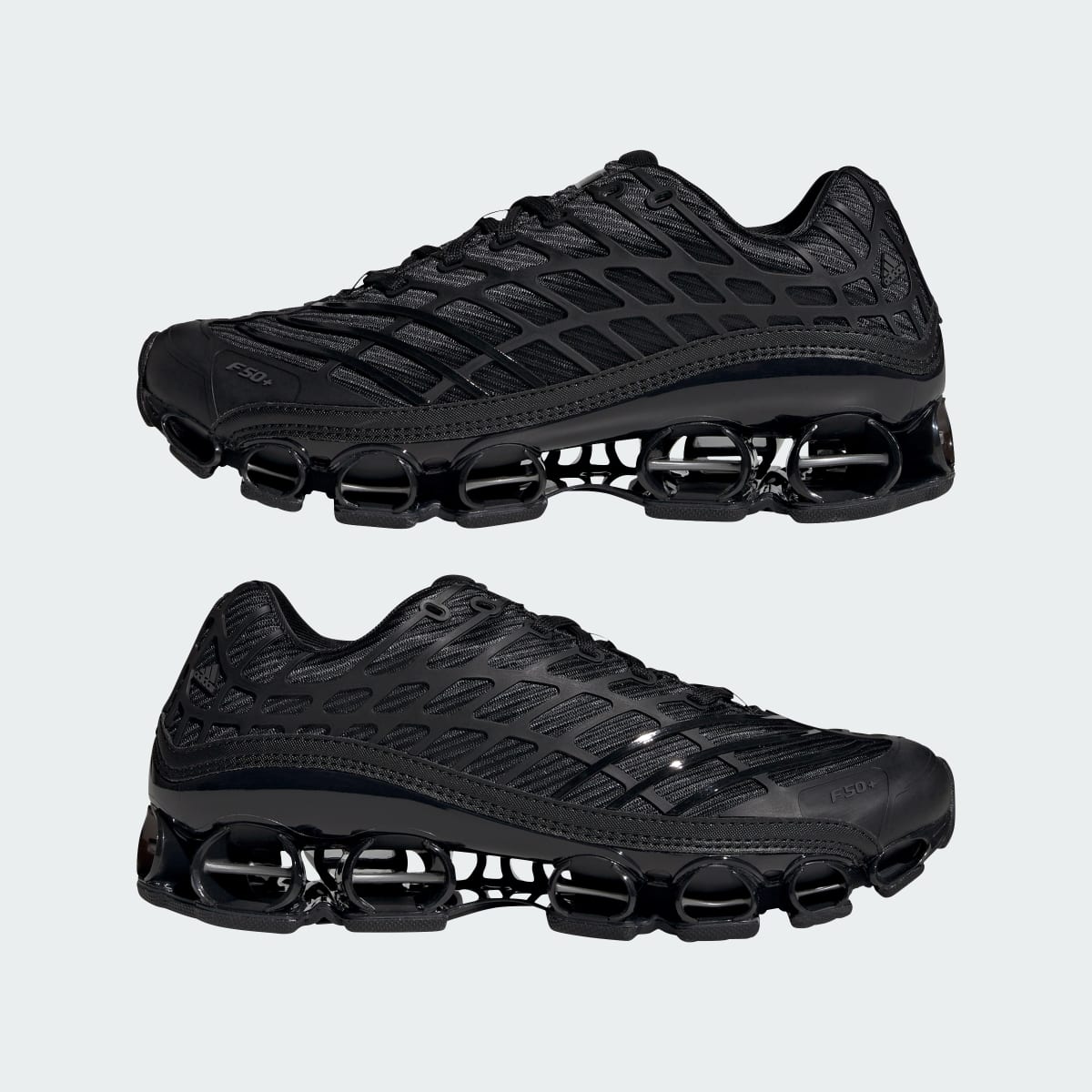 Adidas Men's Megaride F50 Shoes - Core Black / Core Black / Iron Metallic - Image 8