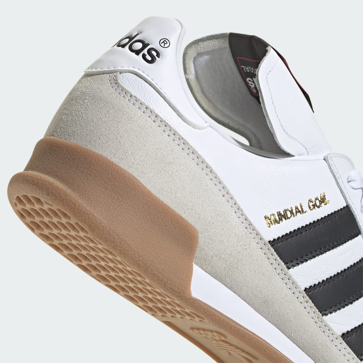 Adidas Men's Mundial Goal Shoes - Cloud White / Core Black / Gold Metallic - Image 9