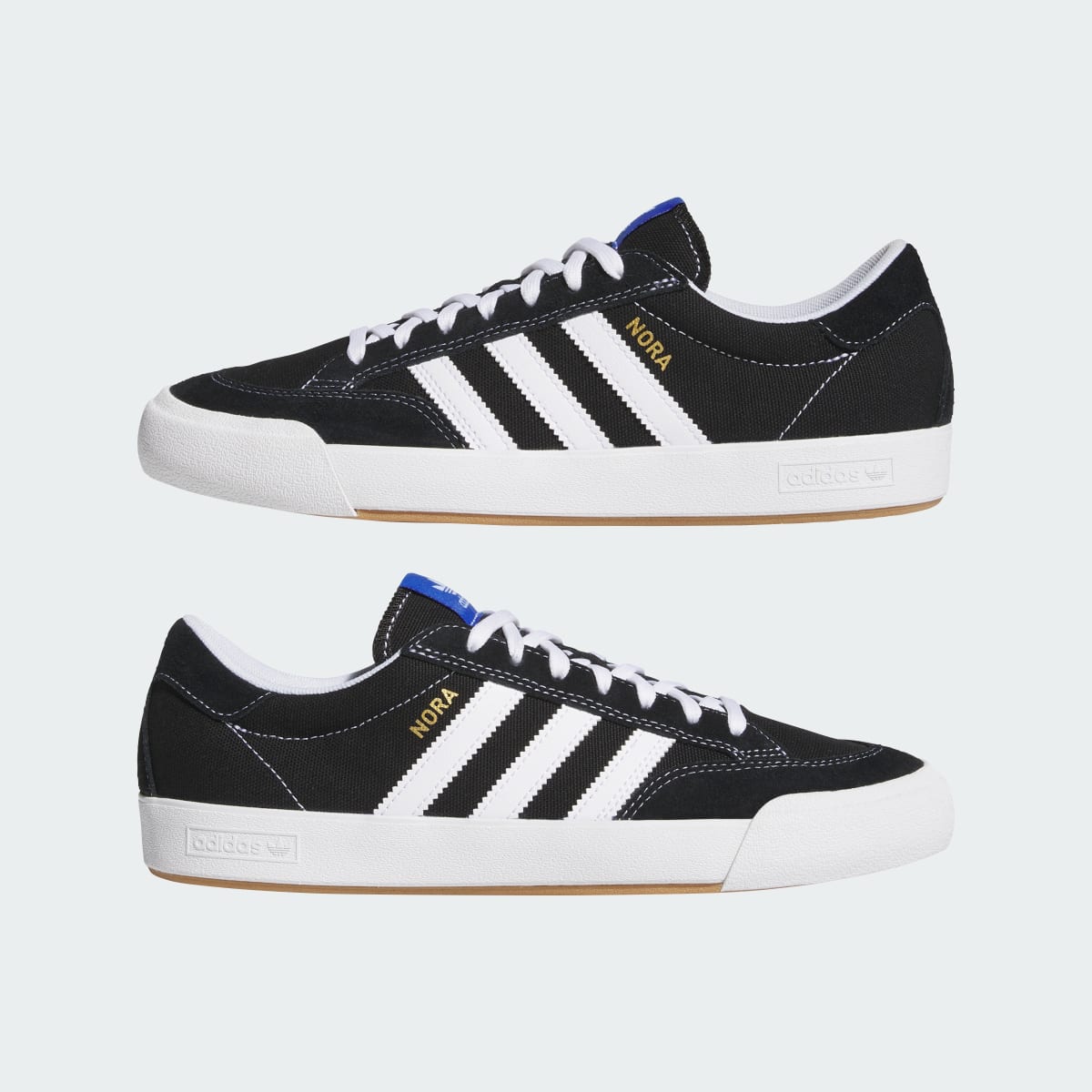 Adidas Women's NORA Shoes - Core Black / Cloud White / Blue Bird - Image 8