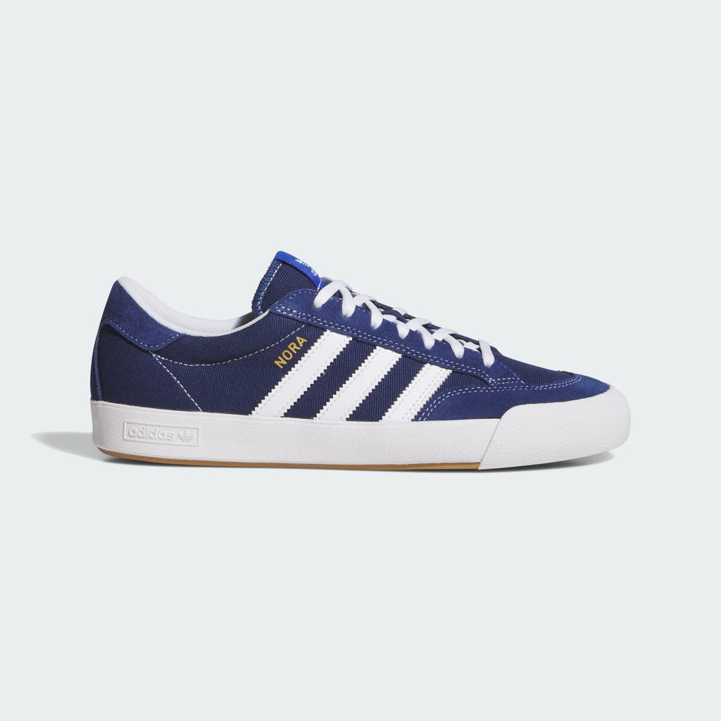 Adidas Men's NORA Shoes - Dark Blue / Cloud White / Gold Metallic - Image 1