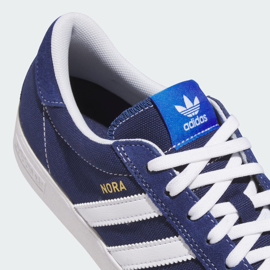 Adidas Men's NORA Shoes - Dark Blue / Cloud White / Gold Metallic - Image 7