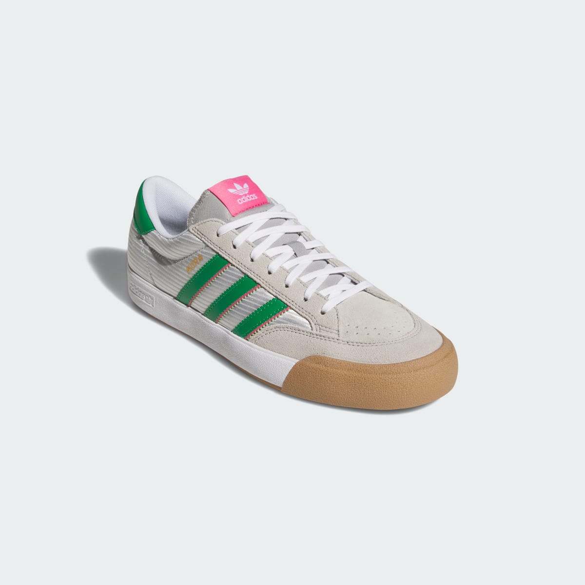 Adidas Women's NORA Shoes - Grey One / Green / Pink Fusion - Image 4