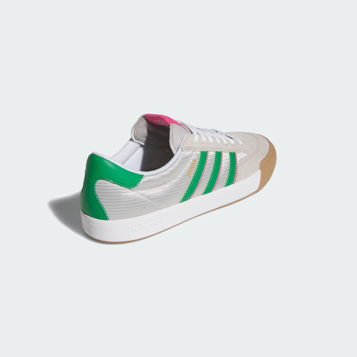 Adidas Men's NORA Shoes - Grey One / Green / Pink Fusion - Image 5