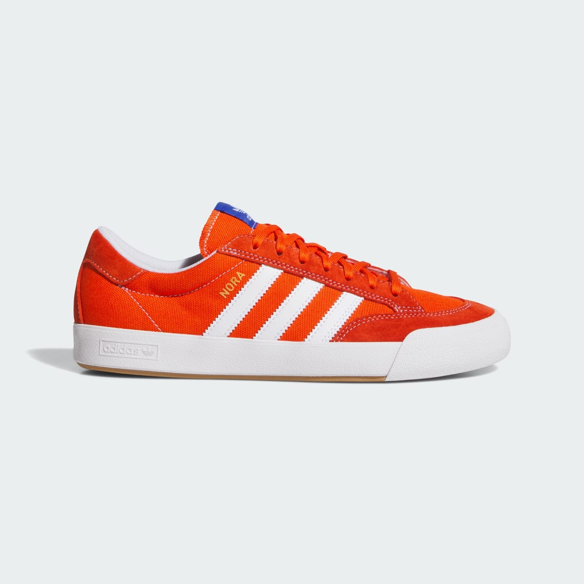 Adidas Men's NORA Shoes - Collegiate Orange / Cloud White / Gum - Image 1