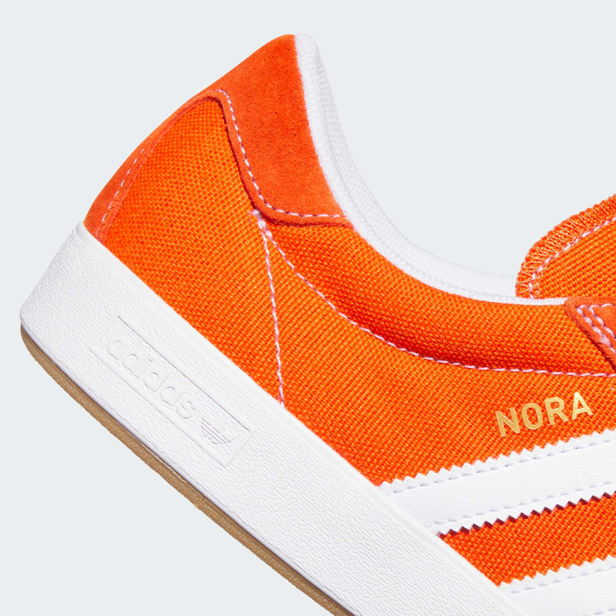 Adidas Women's NORA Shoes - Collegiate Orange / Cloud White / Gum - Image 9