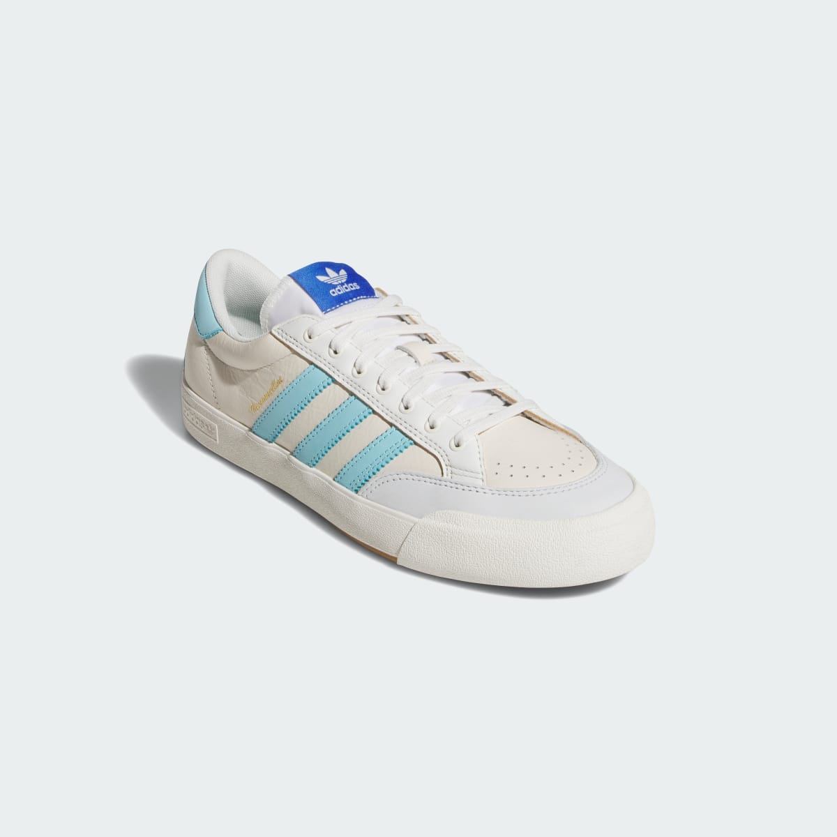Adidas Men's NORA Shoes - Chalk White / Bliss Blue / Core White - Image 4