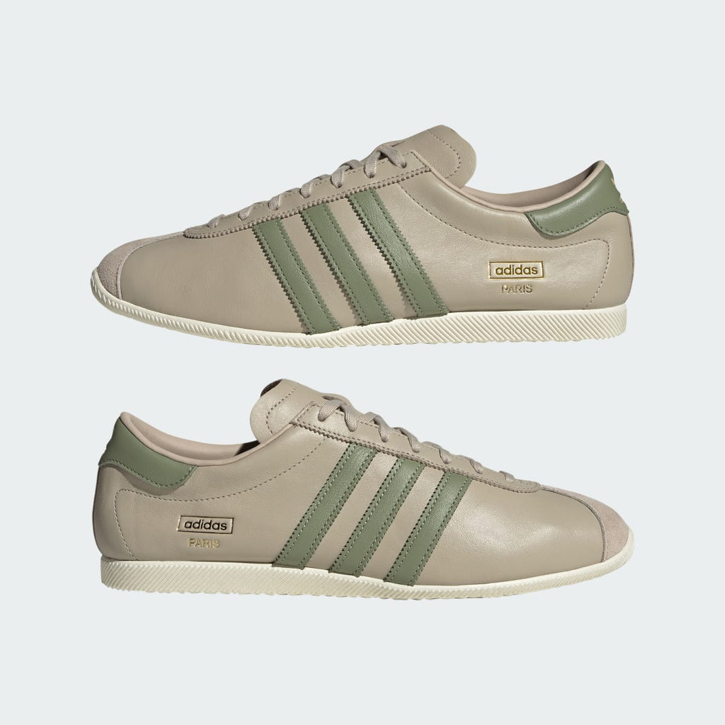 Adidas Men's PARIS SHOES - Khaki Three / Tent Green / Off White - Image 7