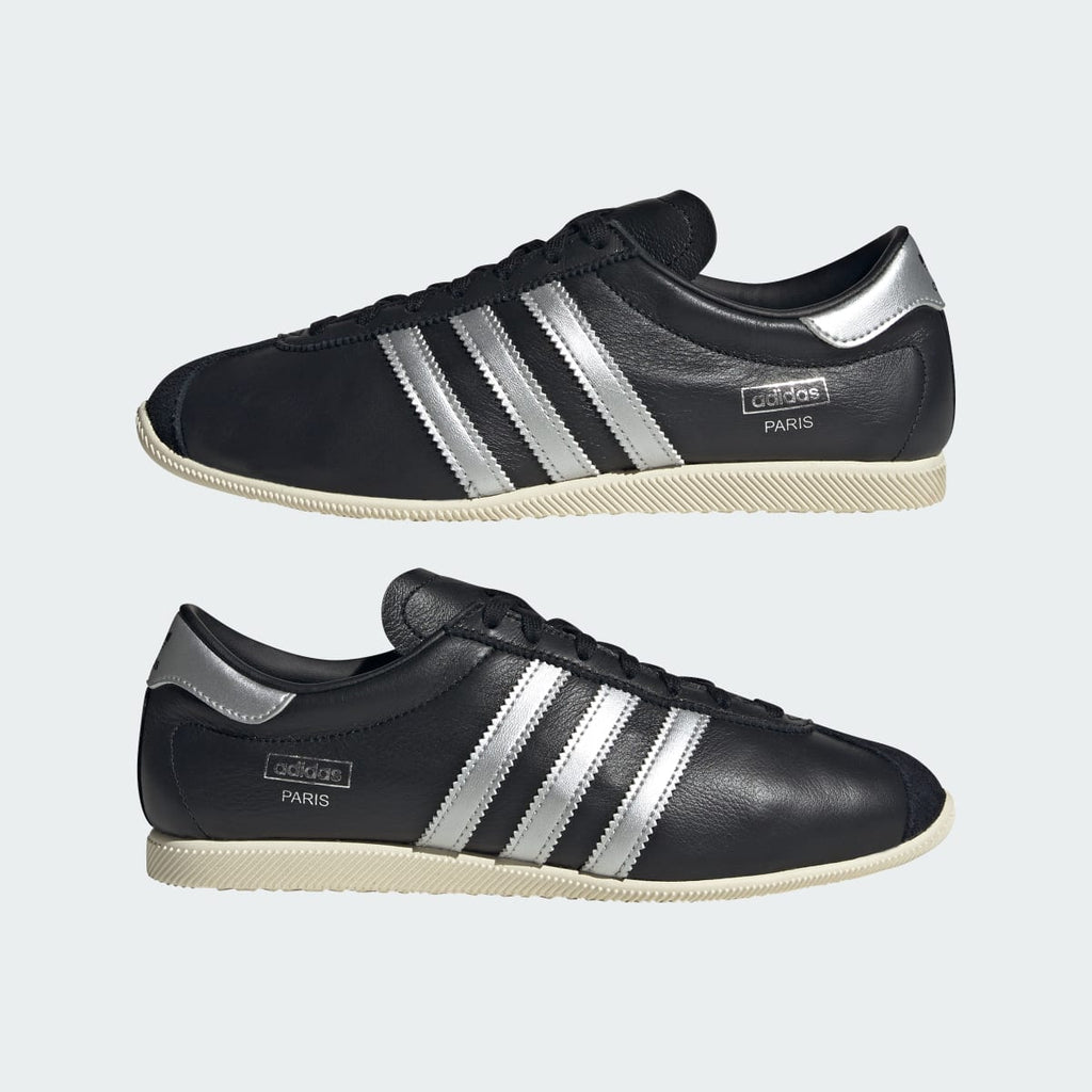 Adidas Women's PARIS SHOES - Core Black / Silver Metallic / Cream White - Image 7