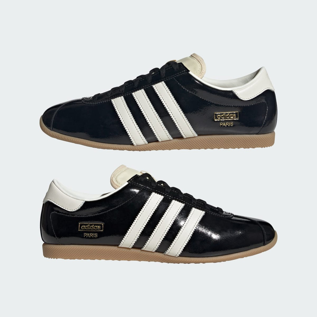Adidas Men's PARIS SHOES - Core Black / Off White / Gum - Image 7
