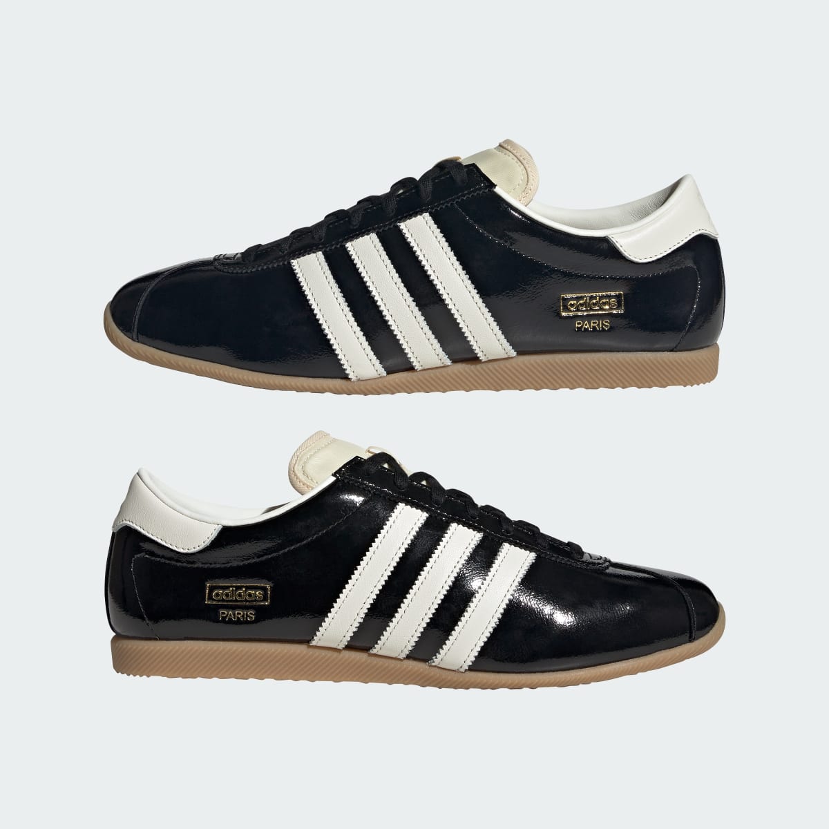 Adidas Men's PARIS SHOES - Core Black / Off White / Gum - Image 7