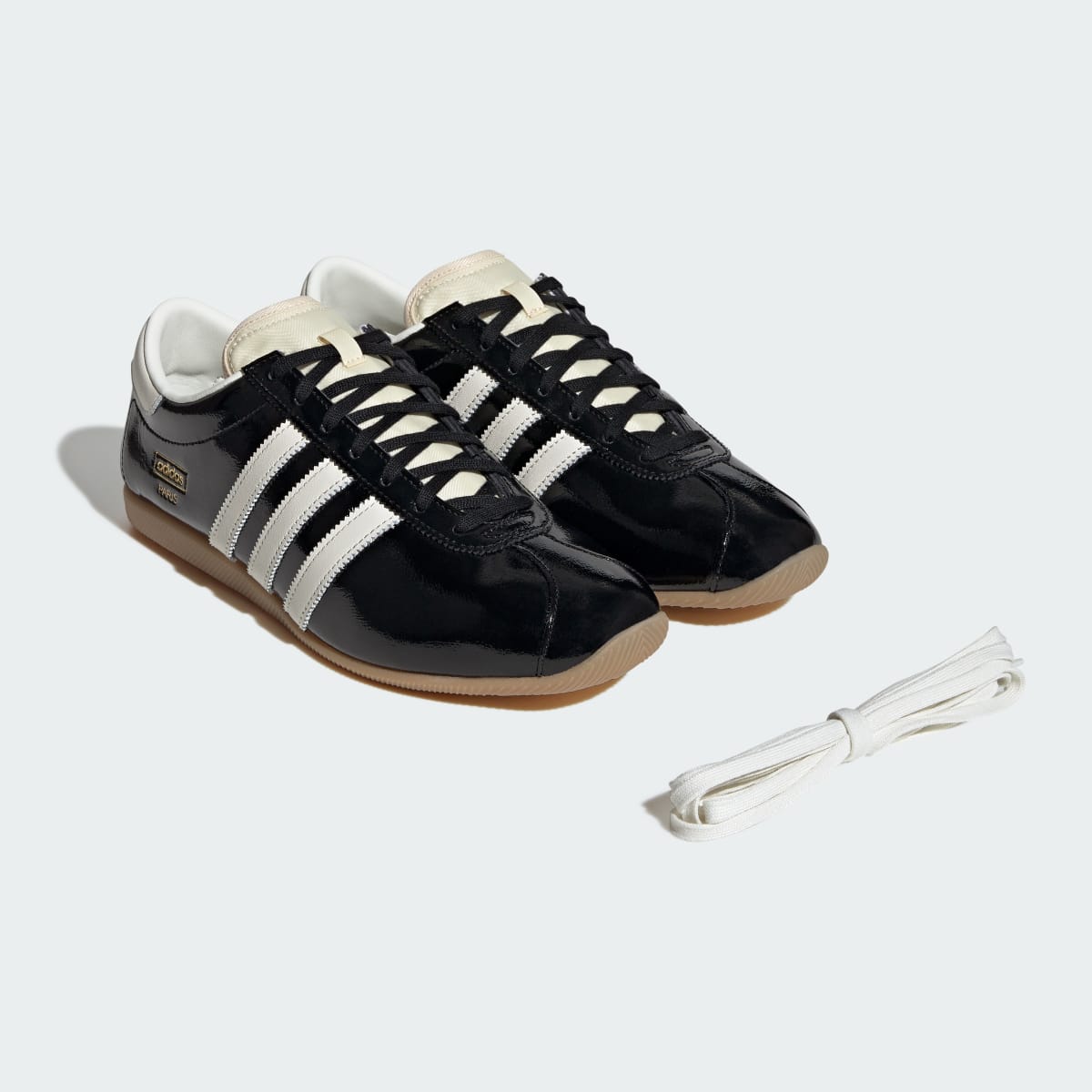 Adidas Men's PARIS SHOES - Core Black / Off White / Gum - Image 8