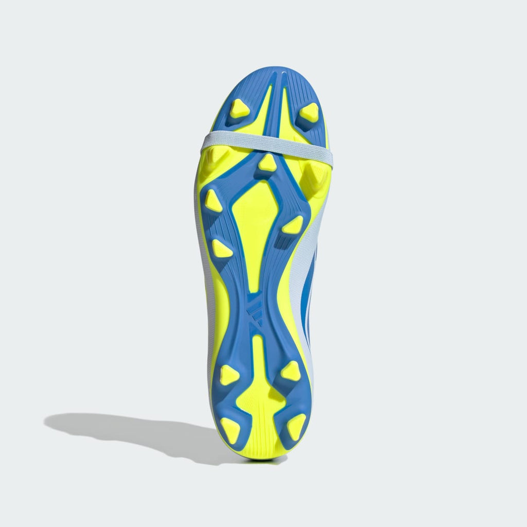 Adidas Men's PREDATOR CLUB Fold-Over Tongue Firm Ground/Multi Ground Soccer Cleats - Crystal Sky / Ray Blue / Team Solar Yellow 2 - Image 4