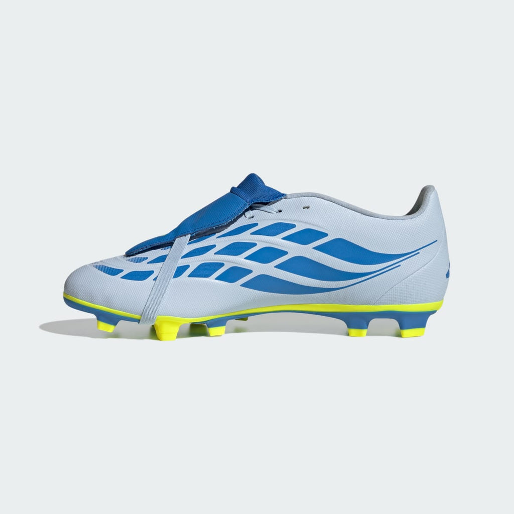 Adidas Men's PREDATOR CLUB Fold-Over Tongue Firm Ground/Multi Ground Soccer Cleats - Crystal Sky / Ray Blue / Team Solar Yellow 2 - Image 7