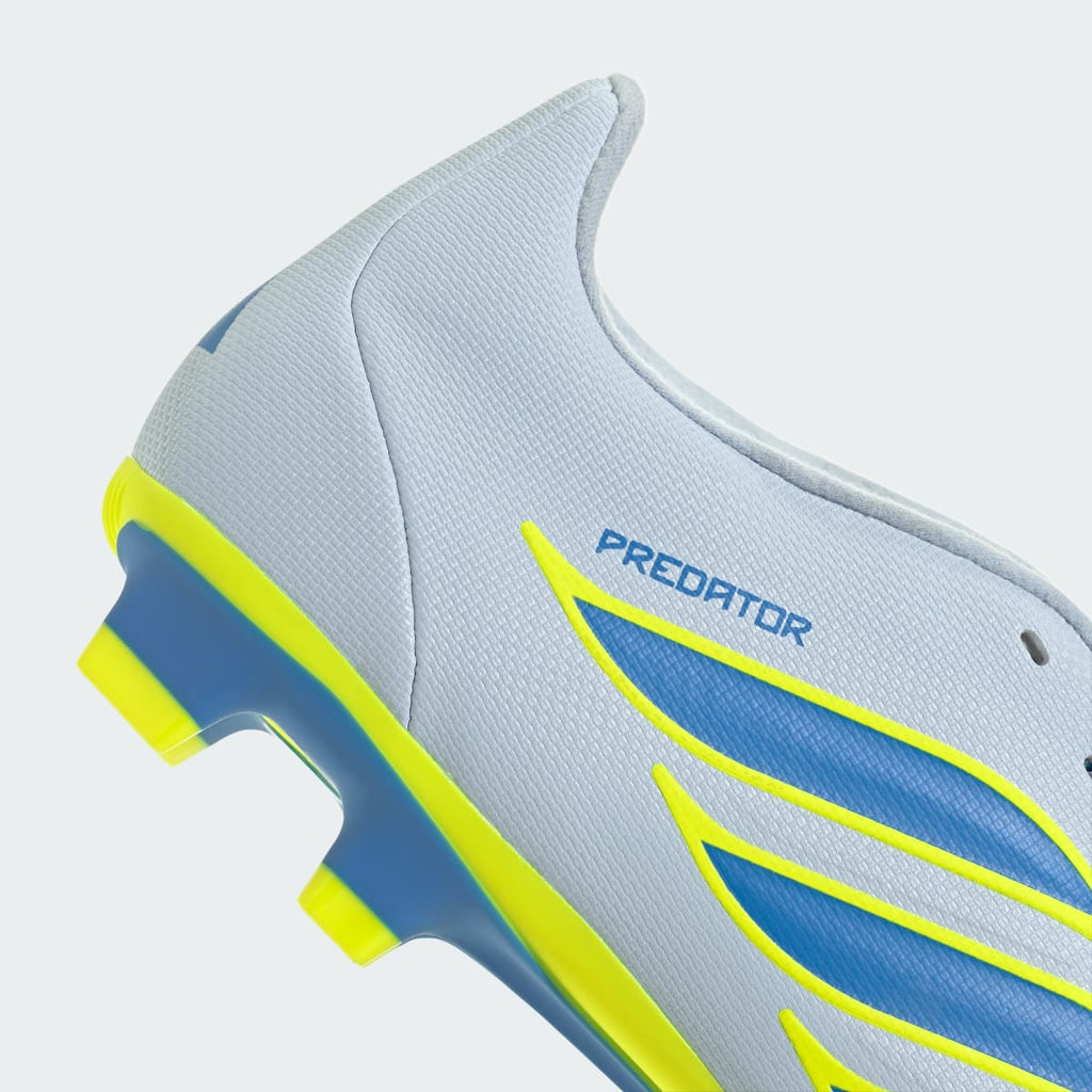 Adidas Men's PREDATOR CLUB Fold-Over Tongue Firm Ground/Multi Ground Soccer Cleats - Crystal Sky / Ray Blue / Team Solar Yellow 2 - Image 10