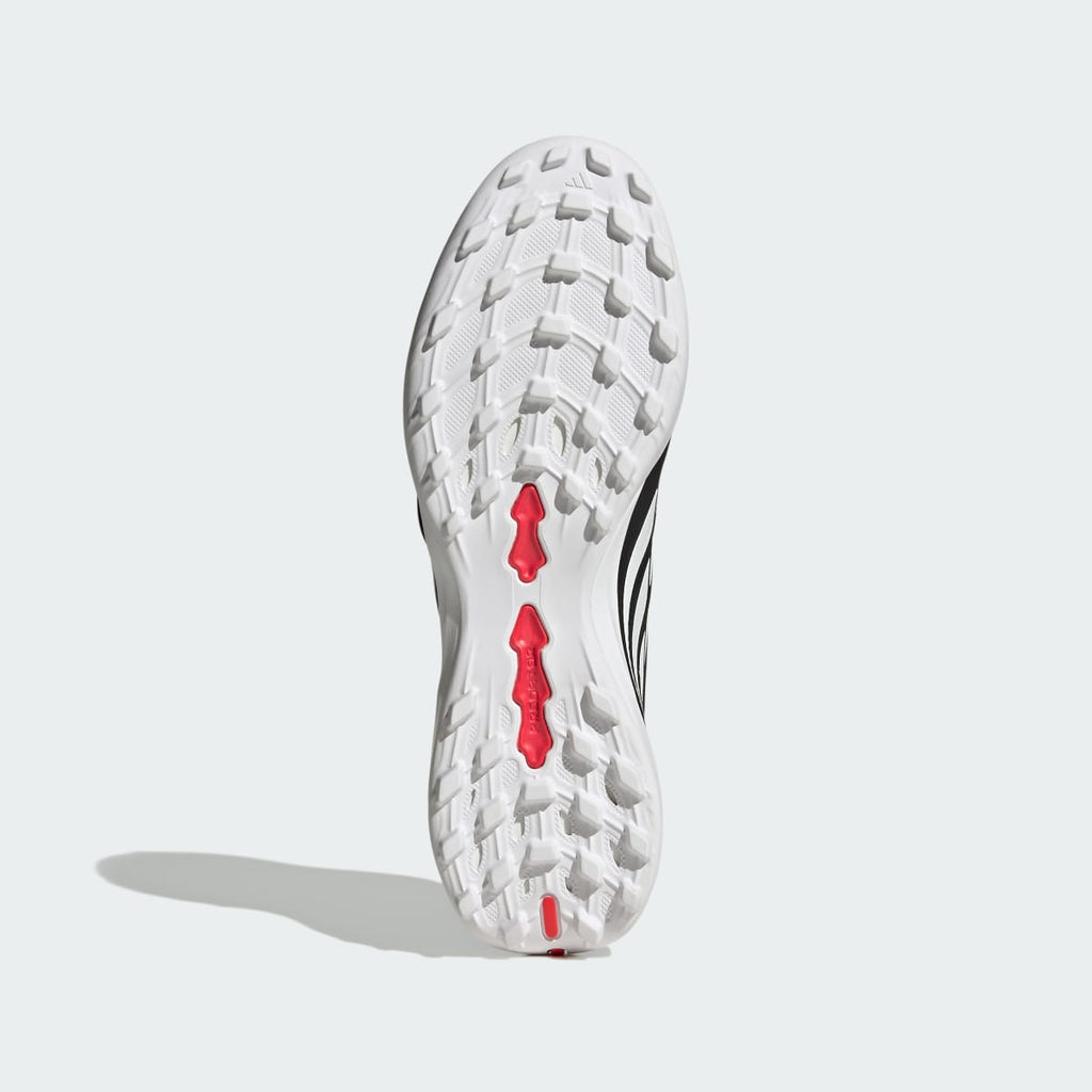 Adidas Men's PREDATOR LEAGUE Fold-Over Tongue Turf Soccer Shoes - Core Black / Cloud White / Lucid Red - Image 4