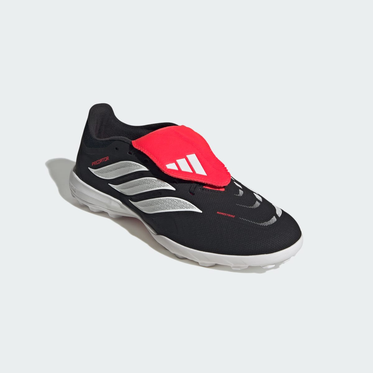 Adidas Women's PREDATOR LEAGUE Fold-Over Tongue Turf Soccer Shoes - Core Black / Cloud White / Lucid Red - Image 5