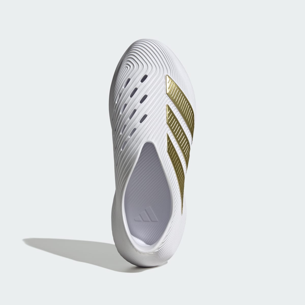 Adidas Men's PURECHILL SLIDES - Cloud White / Gold Metallic / Core Black - Image 2