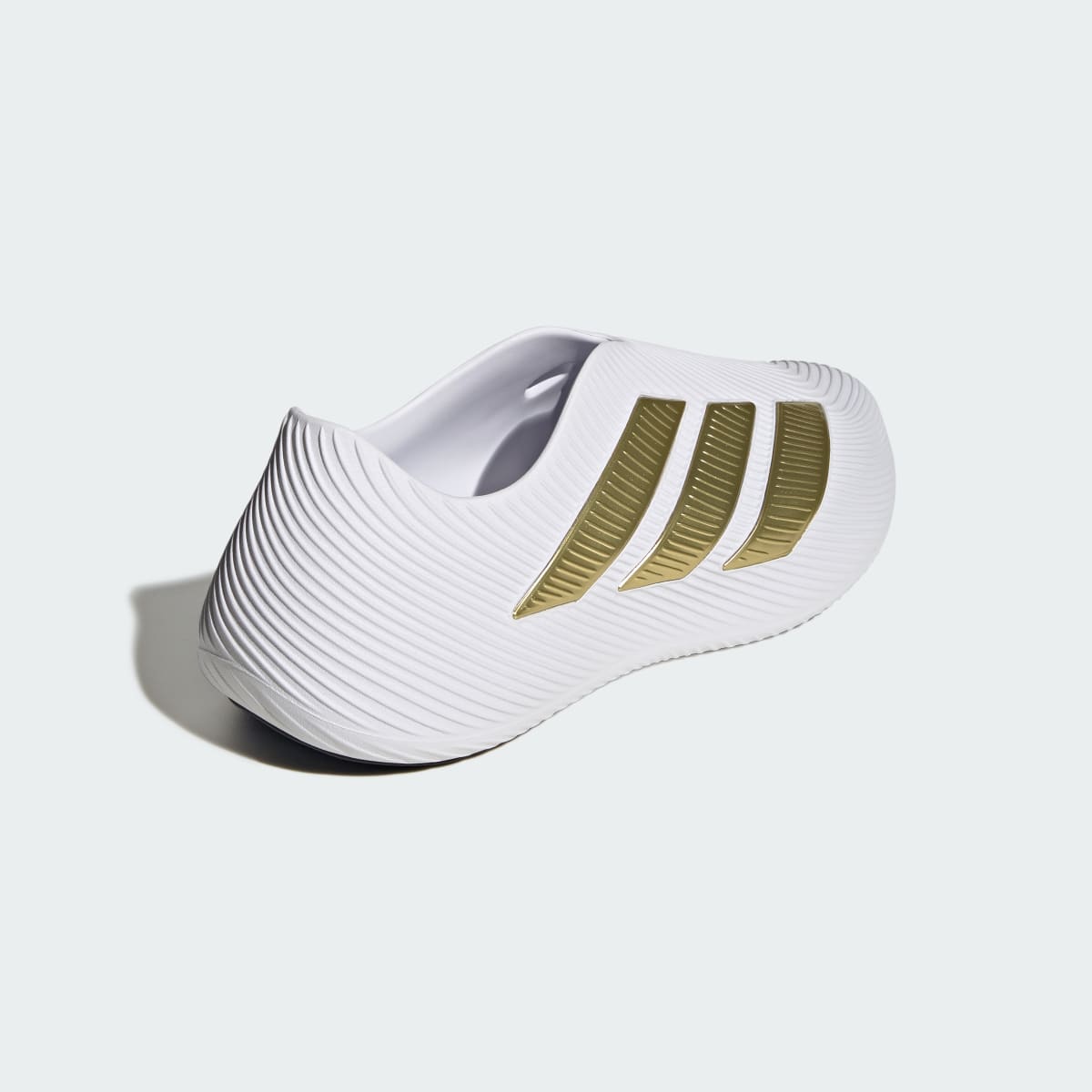 Adidas Men's PURECHILL SLIDES - Cloud White / Gold Metallic / Core Black - Image 5