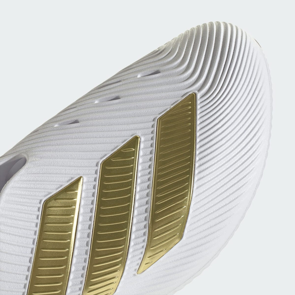 Adidas Men's PURECHILL SLIDES - Cloud White / Gold Metallic / Core Black - Image 9